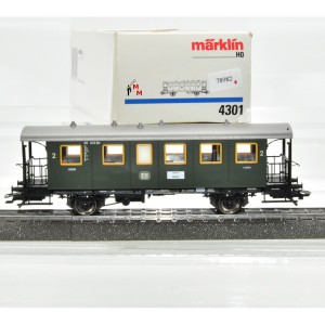 Märklin 4301 Plattformwagen 2.Kl. DB, beleuchtet, (78982)