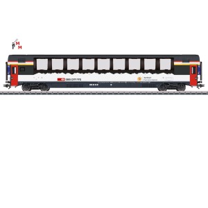(Neu) Märklin 43653 EuroCity "Panoramawagen" 1. Kl. SBB, Ep.VI,