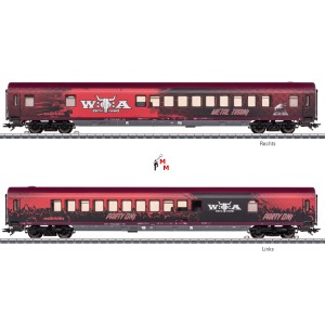 (Neu) Märklin 43945 Partywagen "Metal Train W:O:A, Sondergestaltung zum Wacken Open Air",