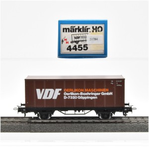 Märklin 4455 Containerwagen VDF, (21784)
