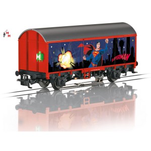 (Neu) Märklin 44825 Gedeckter Güterwagen "Superman",