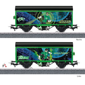 (Neu) Märklin 44830 Ged.Güterwagen "Green Lantern",