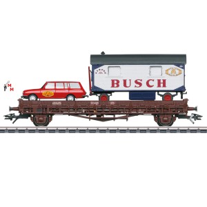 (Neu) Märklin 45041 Niederbordwagen Zirkus Busch, DR,