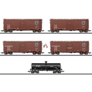 (Neu) Märklin 45667 US Güterwagen-Set, (5 Wagen)
