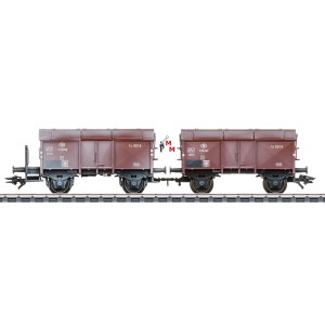 (Neu) Märklin 46018 Klappdeckelwagen-Set, SNCB, Ep.III,