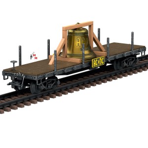 (Neu) Märklin 46270 Flachwagen Hells Bells, "ACDC",
