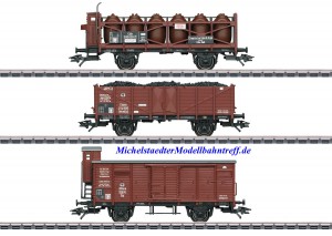(Neu) Märklin 46394 Güterwagen-Set zu Dampflok T3, KPEV, Ep.I,