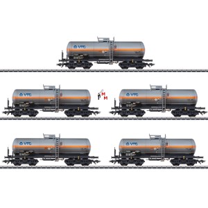 (Neu) Märklin 46465 Chlorgaskesselwagen-Set "VTG", MHI