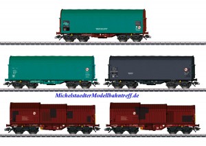 (Neu) Märklin 46875 Verschiedene Güterwagen der SNCB, Ep.VI,