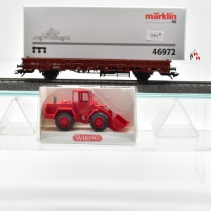 Märklin 46972 Flachwagen mit Radlader, (25452))