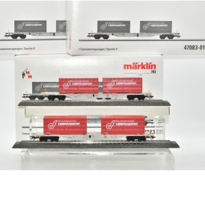 Märklin 47083 Containerwagen-Set "Skandinavisk", (70098)