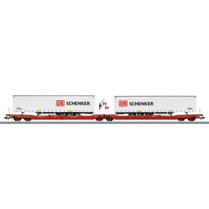 (Neu) Märklin 47470 Doppel-Taschenwagen "DB Schenker" Ep.VI,