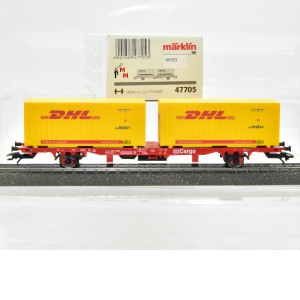 Märklin 47705 Container-Tragwagen ""DHL", (99193)