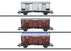 (Neu) Märklin 47870 Güterwagen-Set "Spitzdachwagen" FS, 3 Wagen, MHI,