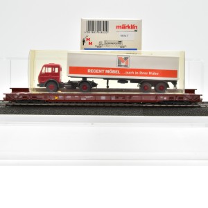 Märklin 4842.1 Niederflurwagen mit "Regent Möbel" LKW, (66547)