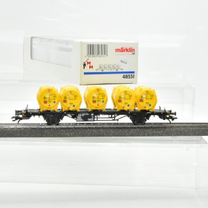 Märklin 48531 Tragwagen der DB mit Kesselbehältern, (70714)
