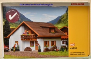 (Neu) Vollmer 49251 Bausatz Haus Wiesengrund,