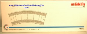 (Neu) Märklin 74613 Gebogenes Rampenstück R1,