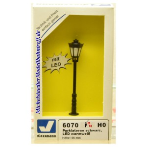 (Neu) Viessmann 6070 Parklaterne, LED warmweiß,