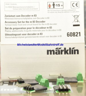 (Neu) Märklin 60821 Zurüstset zum Decoder m 83,