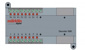 (Neu) Märklin 60882 Decoder s88 DC,