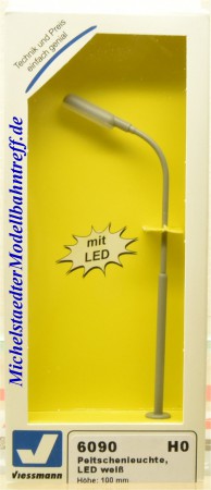 (Neu) Viessmann 6090 Peitschenleuchte, LED weiß,