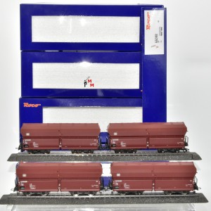 Roco 66098 4-teiliges Güterwagen-Set, 4 Selbstentladewagen, (99994)