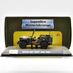 Atlas Verlag 7 123 101 Modell eines Willys MB „Jeep“ USA 1944, Maßstab 1:43, (30865)