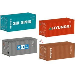 (Neu) Märklin 76553 Container-Set 20ft,