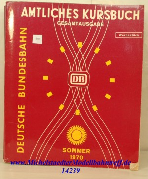Amtliches Kursbuch Sommer 1970, Original (14239)