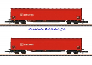 (Neu) Märklin Spur Z 82426 Schiebeplanenwagen-Set DB AG Ep.VI,