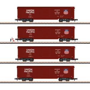 (Neu) Märklin Spur Z 82497 Box-Car Set Union Pacific EP.III,