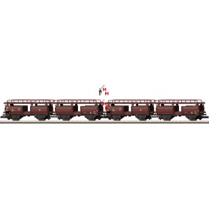 (Neu) Märklin Spur Z, 86234 Autotransport-Wagenpaar, DB Ep.IV,