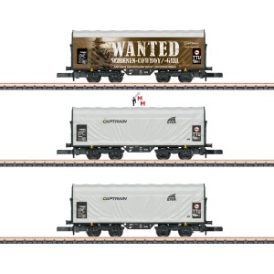 (Neu) Märklin Spur Z 86360 Wagenset  "Captrain", Ep.VI,