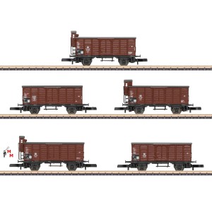 (Neu) Märklin Spur Z 86605 Güterwagen-Set G 10 DB EP.III,