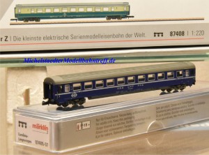 (Neu) Märklin MHI 87408-07 Spur Z Eurofima-Liegewagenwagen der SBB, 2. Kl.,