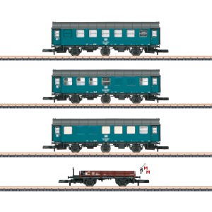 (Neu) Märklin Spur Z 87762 Wagen-Set "Bauzug" der DB, Ep.IV,