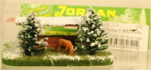 (Neu) Jordan Nr. 32A, Große Futterstelle mit Wild im Schnee, H0,