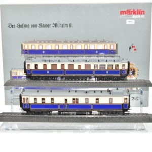 Märklin 89265 (2681) Solonwagen des Kaisers und Hofzug-Gepäckwagen, (78447)
