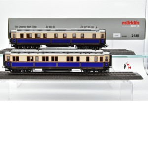 Märklin 89267 Gefolgewagen der Damen und dem Speisewagen mit Küche, aus 2681, (30289)
