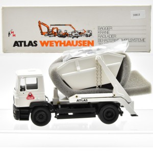 Atlas Weyhausen Atlas-005 - 2-achsigen Lastwagen MAN Absetzkipper, Maßstab 1:50, (30813)