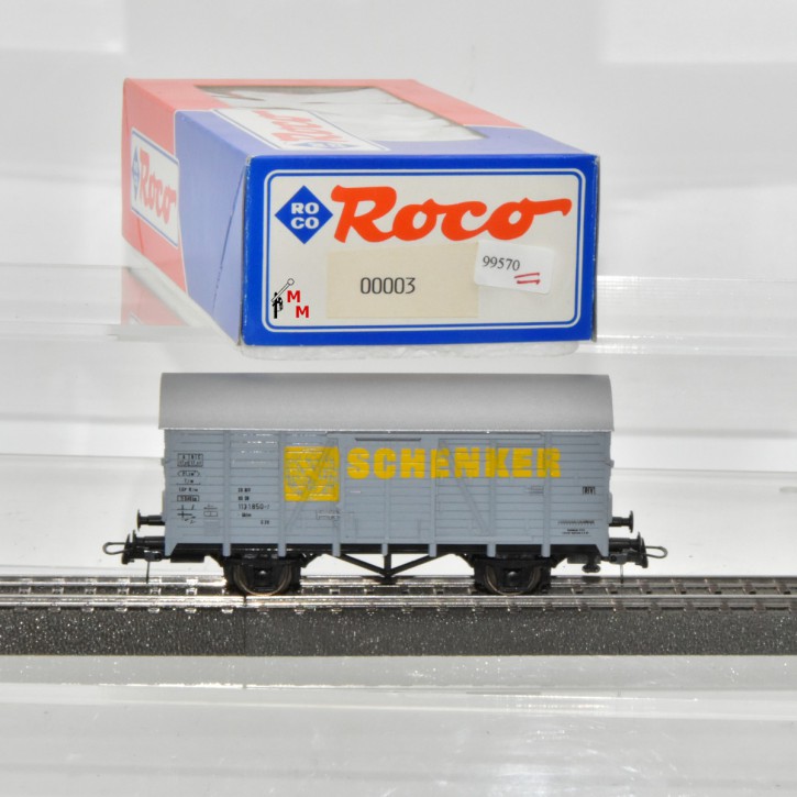 Roco 00003 Ged. Güterwagen "Schenker", (99570)
