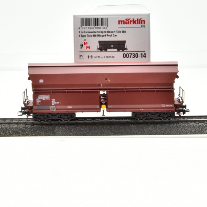 (Neu) Märklin 00730.01 Großraum Schwenkdachwagen, ohne Bremsspindel,einzeln aus Display,