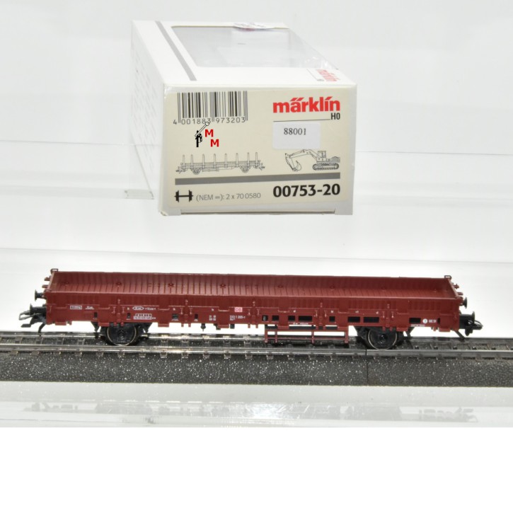 Märklin 00753-20 Rungenwagen, ohne Beladung, (88071)