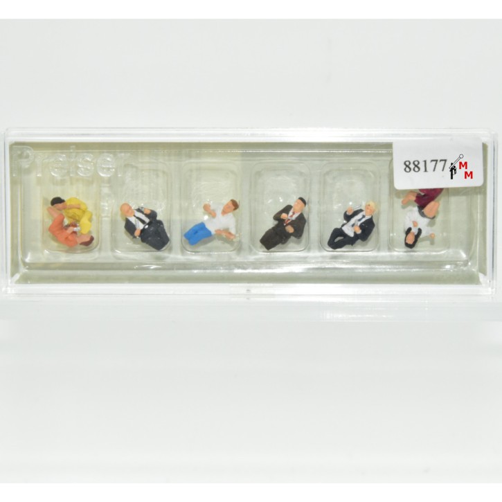 Preiser 10391 Sitzende Fahrgäste, (88177)