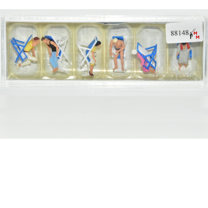 Preiser 10437 Ruhende im Liegestuhl, (88148)