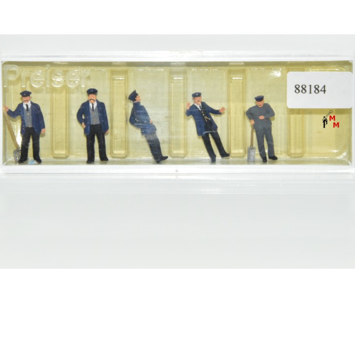 Preiser 12191 Lokführer, Heizer und Bedienstete von ca. 1890-1925, (88184)