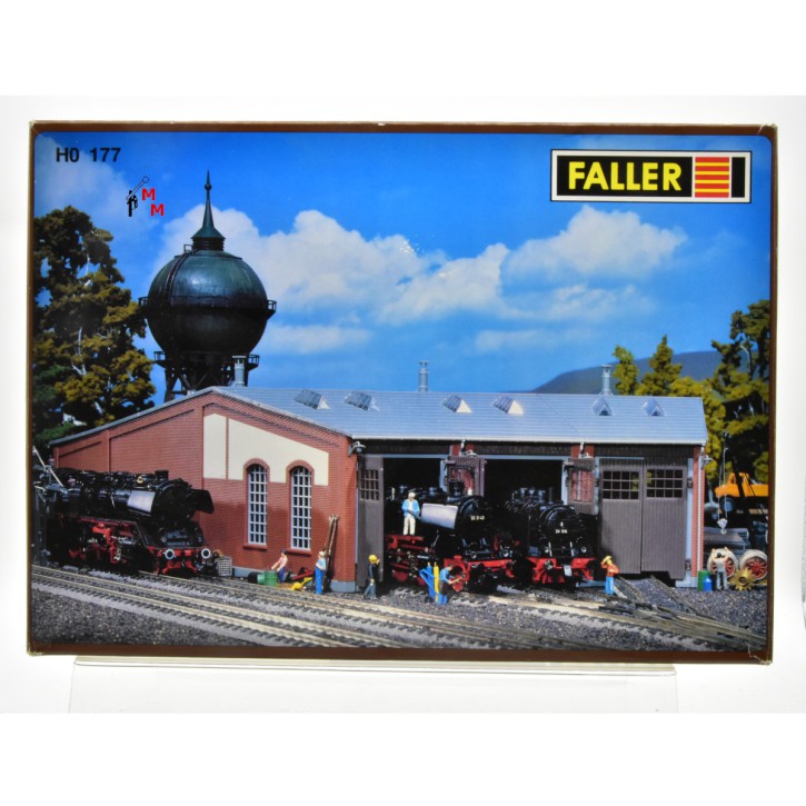 Faller H0 177 "Ringlokschuppen 3-ständig", (99702)