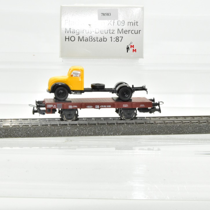 Sachsenmodelle 18902 Niederbordwagen, Ladegut: Magirus-Deutz Mercur, (78583)