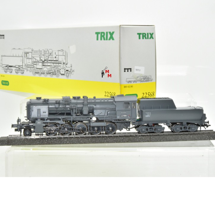 Trix 22568 Dampflok BR 42.90 "Franco Crosti", der DB, digital, (70713))